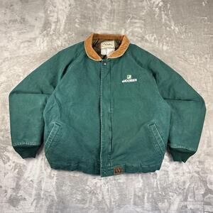 Vintage Walls Outdoors Jacobsen santfe Work Jacket Green Canvas Coat Mens